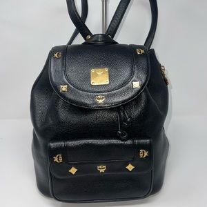 MCM studded backpack